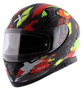 Axor Apex Racer Dull Black Neon Yellow Helmet-L